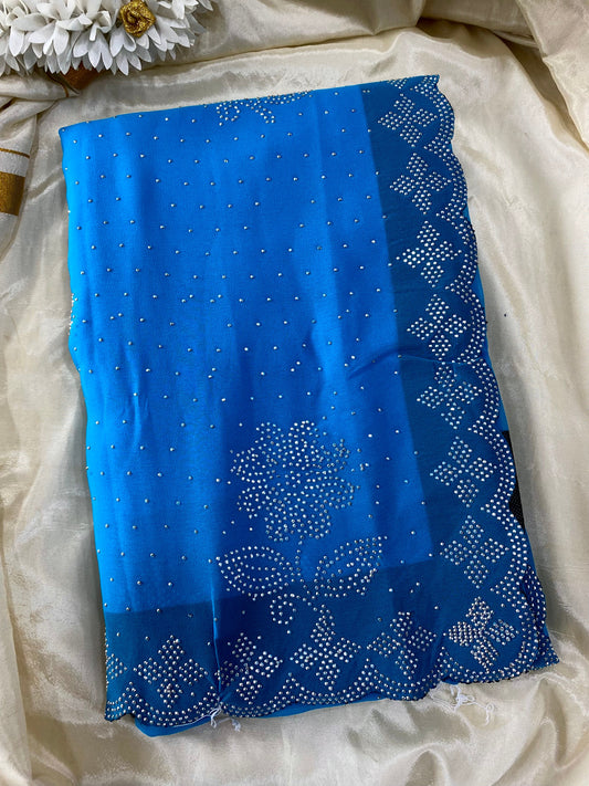 Designer rose stone work -Blue Aksha Trends