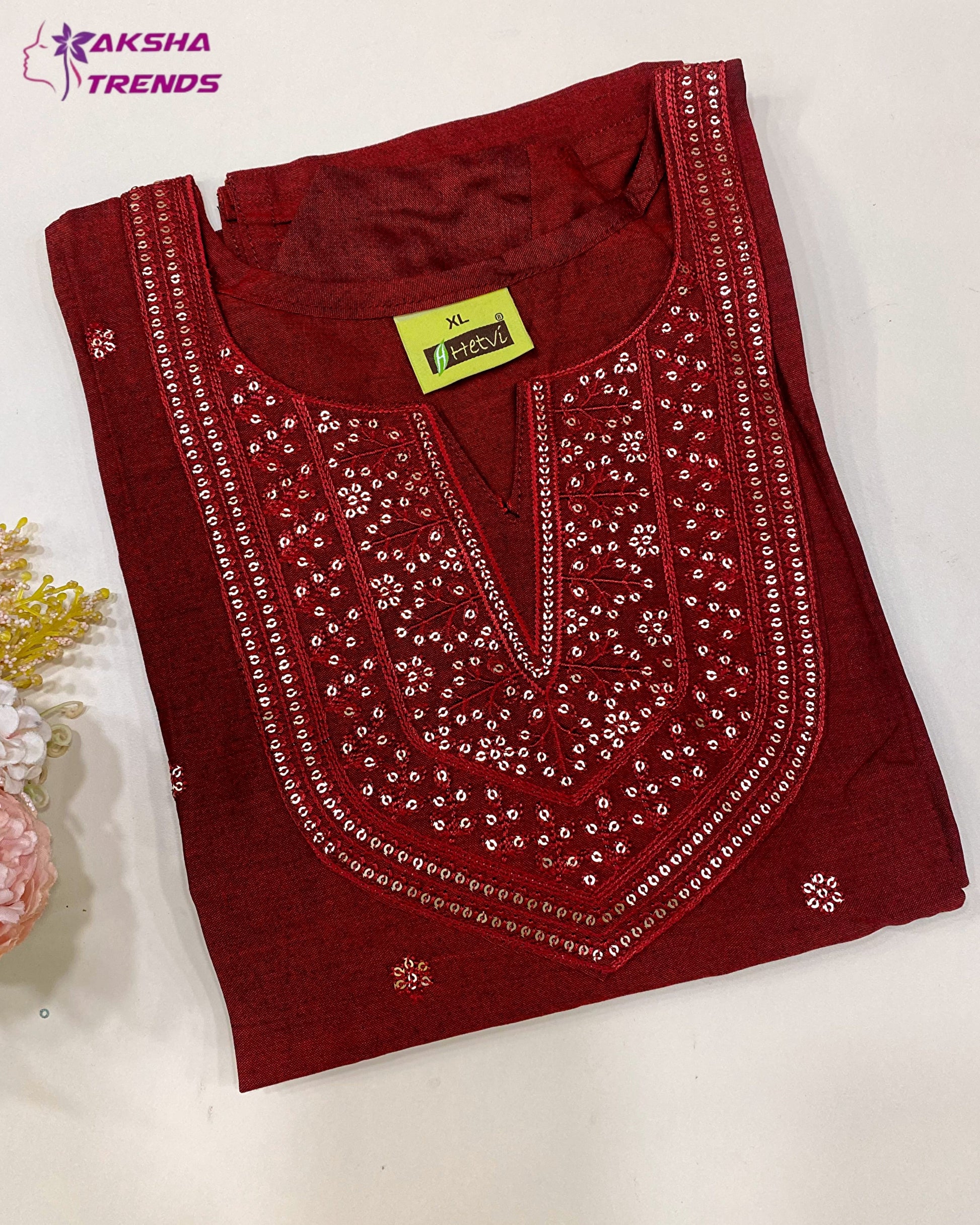 Soft Silk Kurti (XL) Aksha Trends