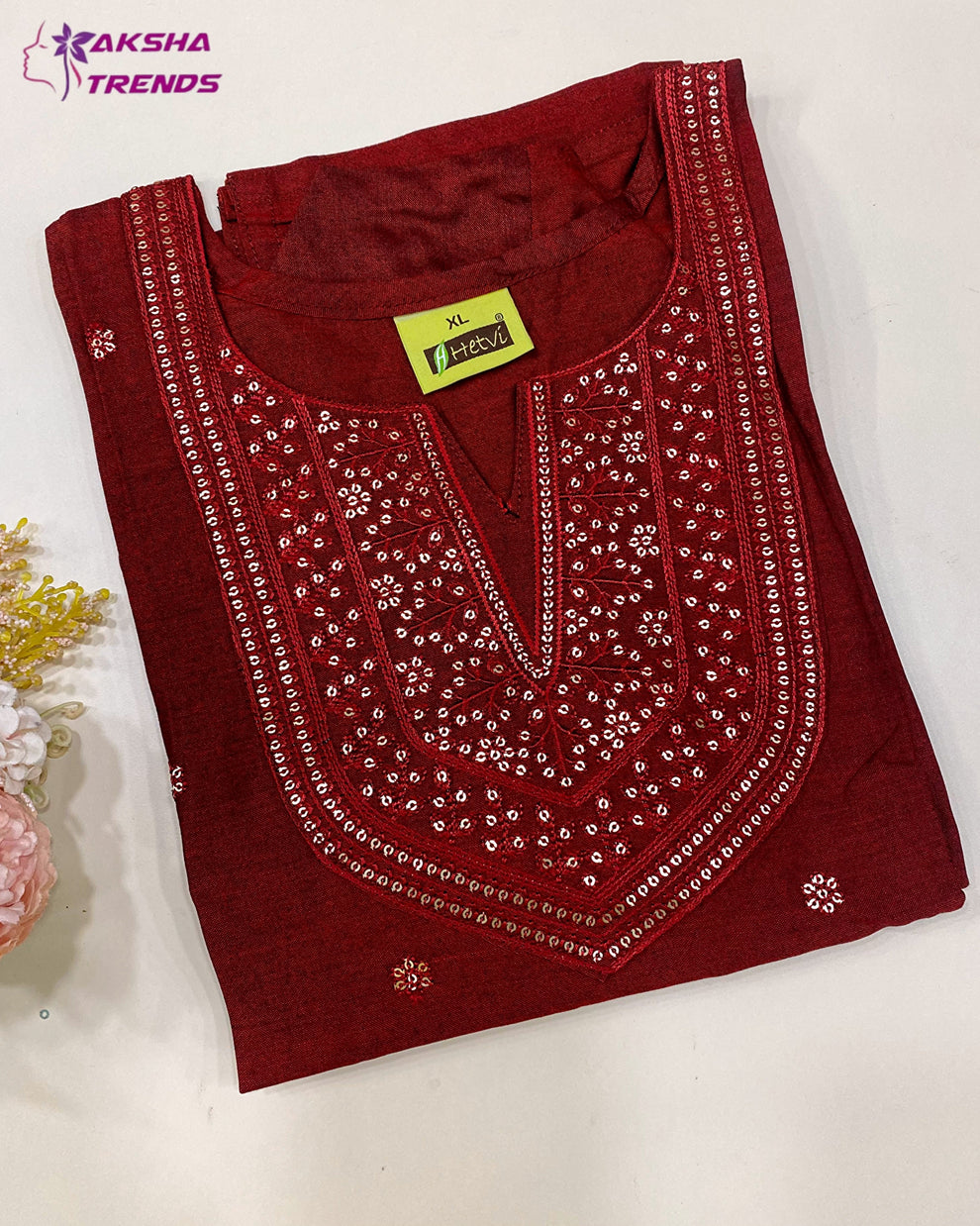 Soft Silk Kurti (XL) Aksha Trends 