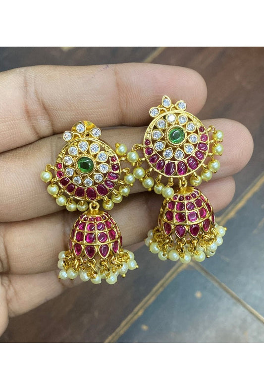 Premium kemp jhumkas Aksha Trends