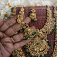 Mayura Grand bridal set -Green bead Aksha Trends