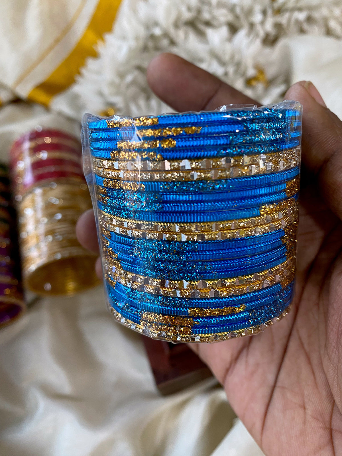 Kids Glitter fancy bangles (24pc) Aksha Trends