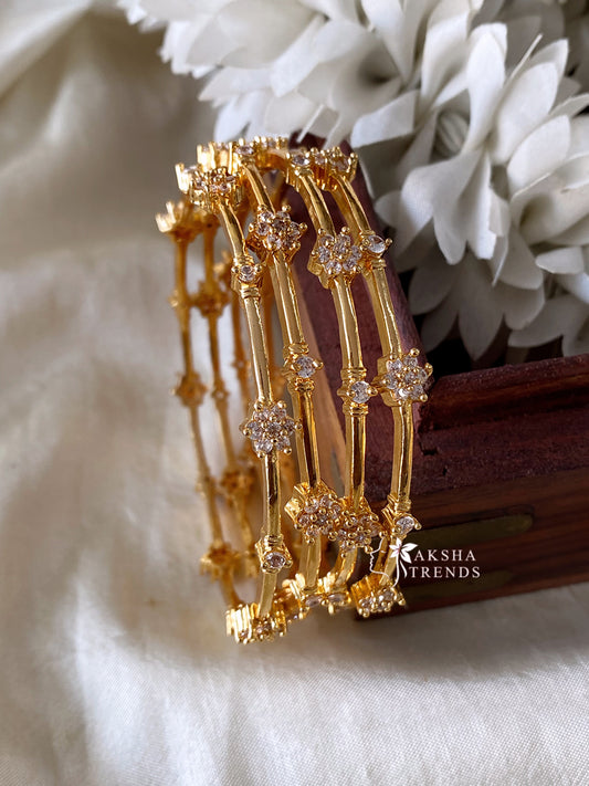 Premium floral bangles (4pc) Aksha Trends