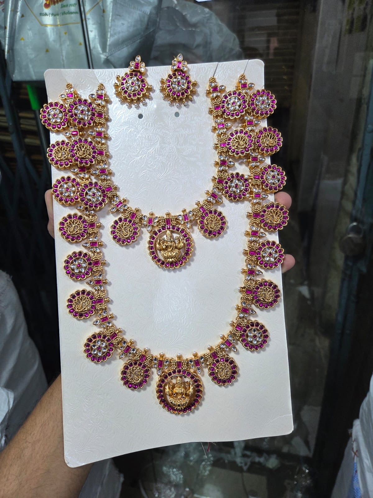 Antique floral kemp bridal combo Aksha Trends