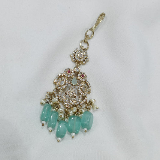 Victoria diamond tikka -blue Aksha Trends