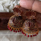 Antique Lotus Jhumka -big Aksha Trends