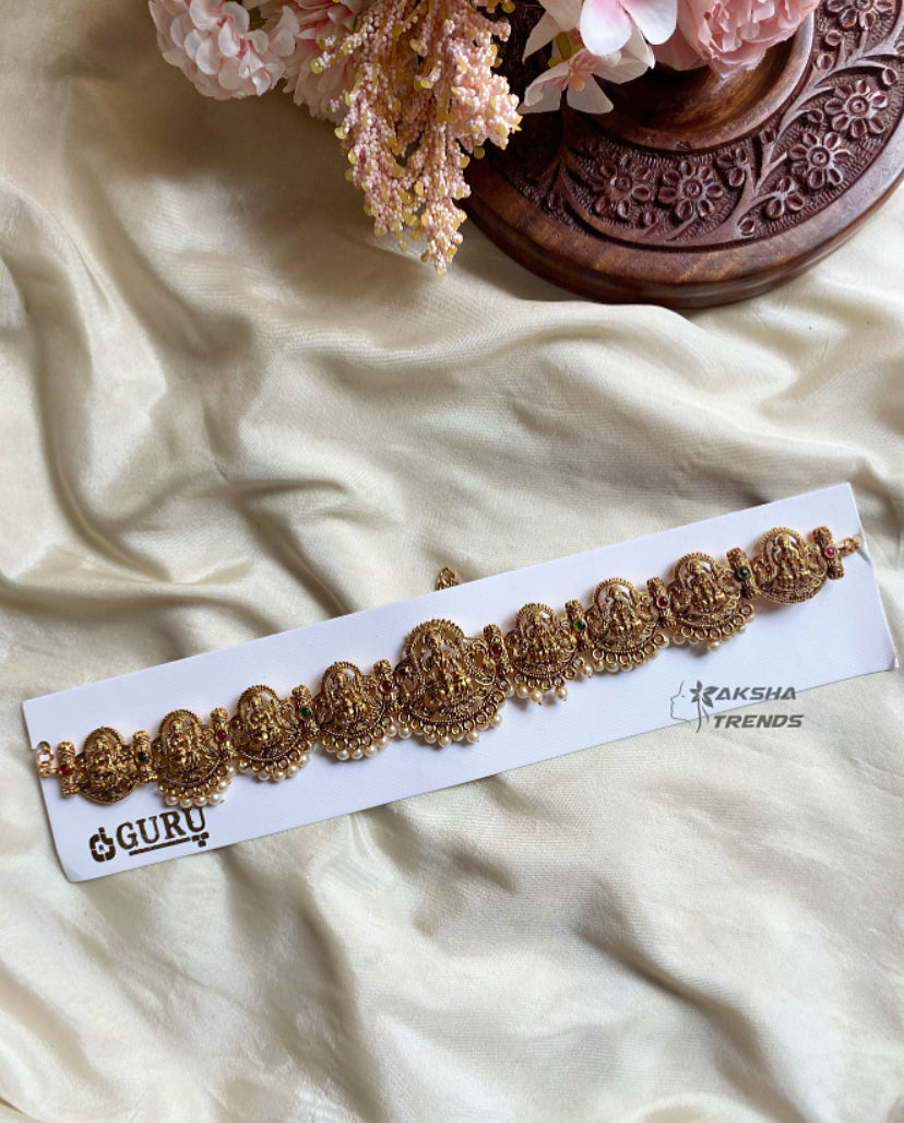 Navalakshmi Bridal Hip Chain -Pearl Aksha Trends 