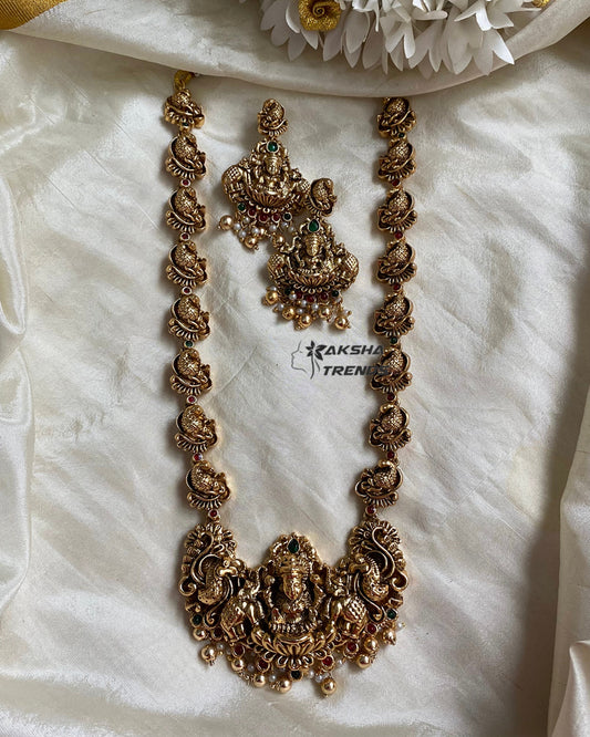 Nagas temple bridal haram -Gold Aksha Trends