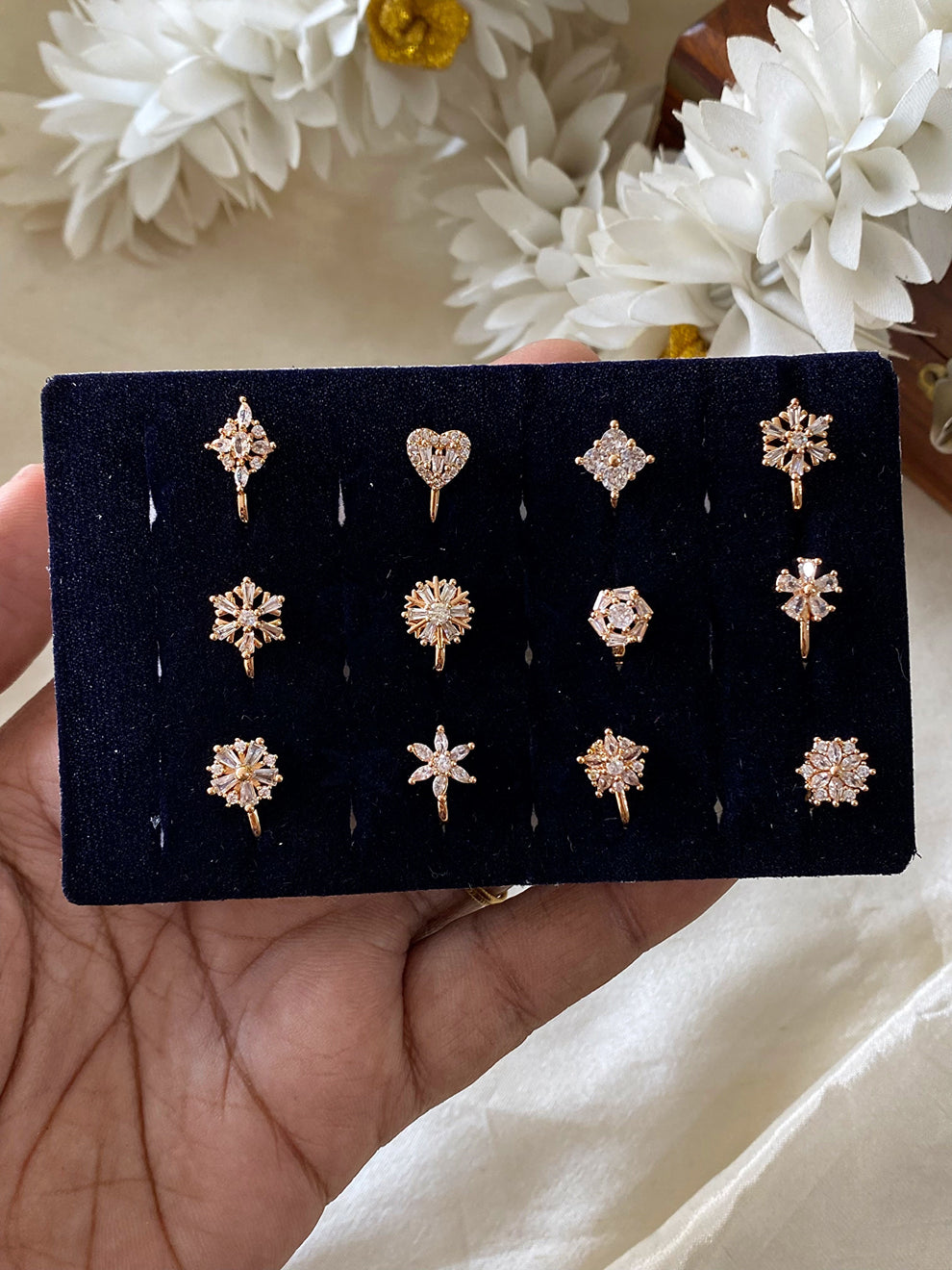 Premium AD Nose pins Aksha Trends 