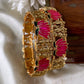 Antique lotus Ramparivar bangles (2pc) Aksha Trends