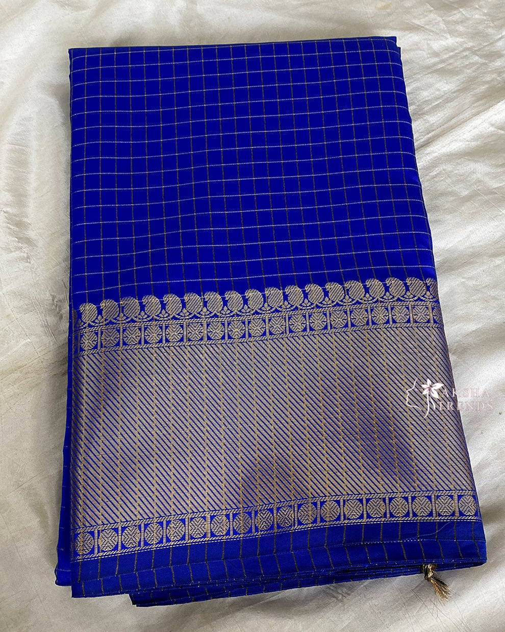 Soft Silk Checked Saree Aksha Trends 