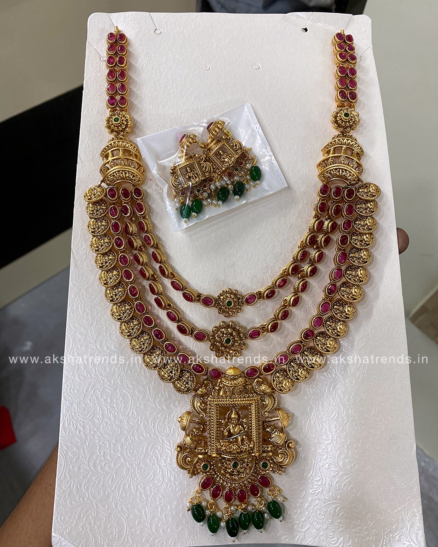 Antique Bridal layer haram Aksha Trends