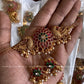 Antique peacock kemp choker Aksha Trends