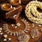 Premium diamond bridal necklace Aksha Trends
