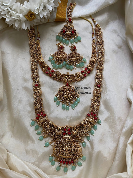 Lakshmi bridal combo -Blue Aksha Trends