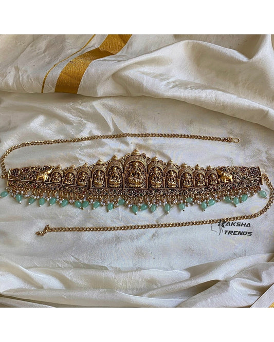 Nagas bridal Hipchain -Blue Aksha Trends