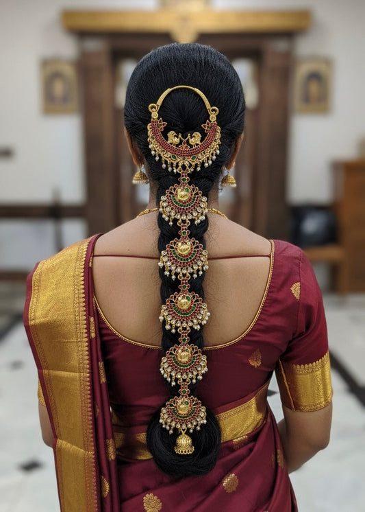 Jadai billa peacock design Aksha Trends