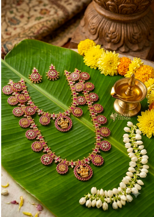 Antique floral kemp bridal combo Aksha Trends