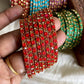 Floral metal Bangles -(8pc/one colour) Aksha Trends