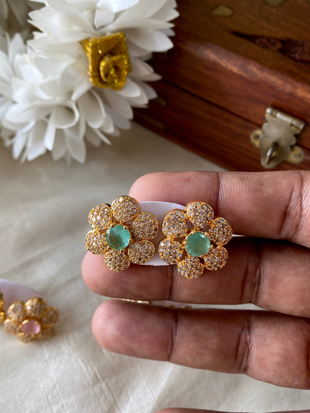 Premium stud earrings Aksha Trends 