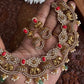 Bridal diamond elephant necklace -blue Aksha Trends