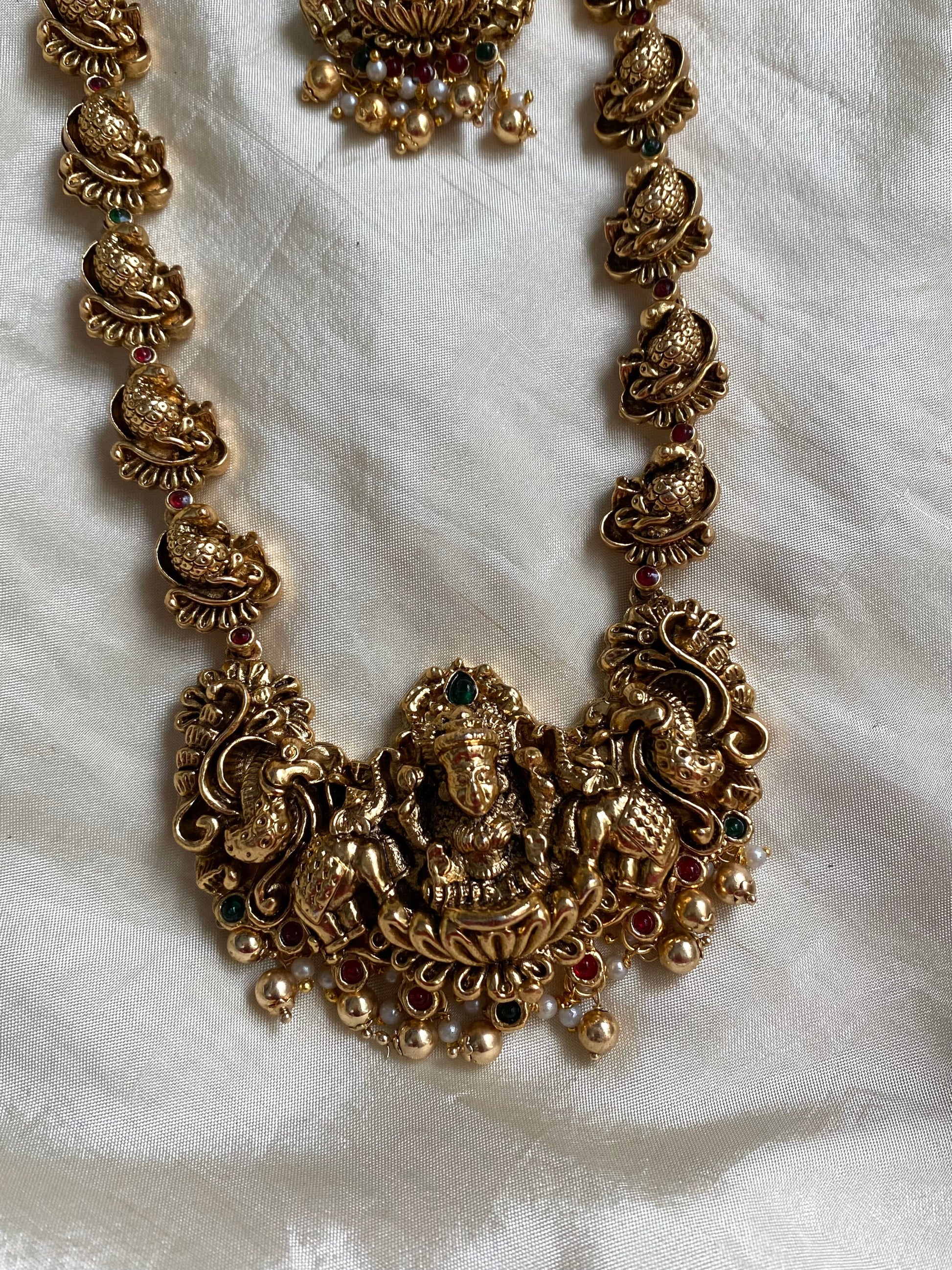 Nagas temple bridal haram -Gold Aksha Trends