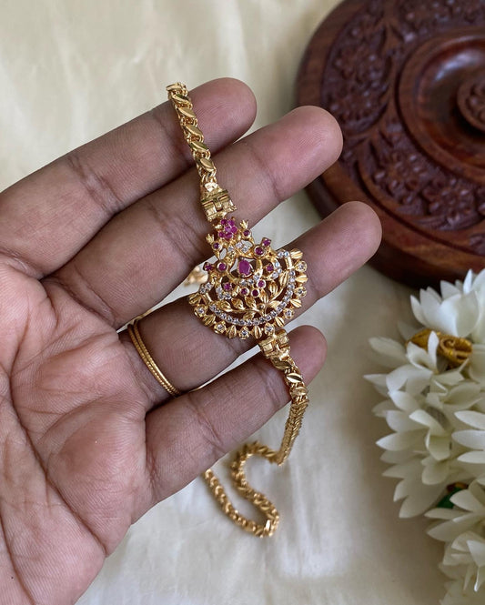 Floral AD Mogappu chain Aksha Trends