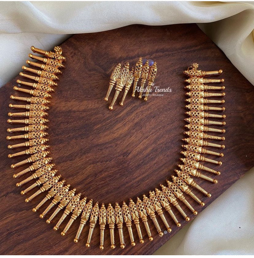 Kerala mullu necklace Aksha Trends 