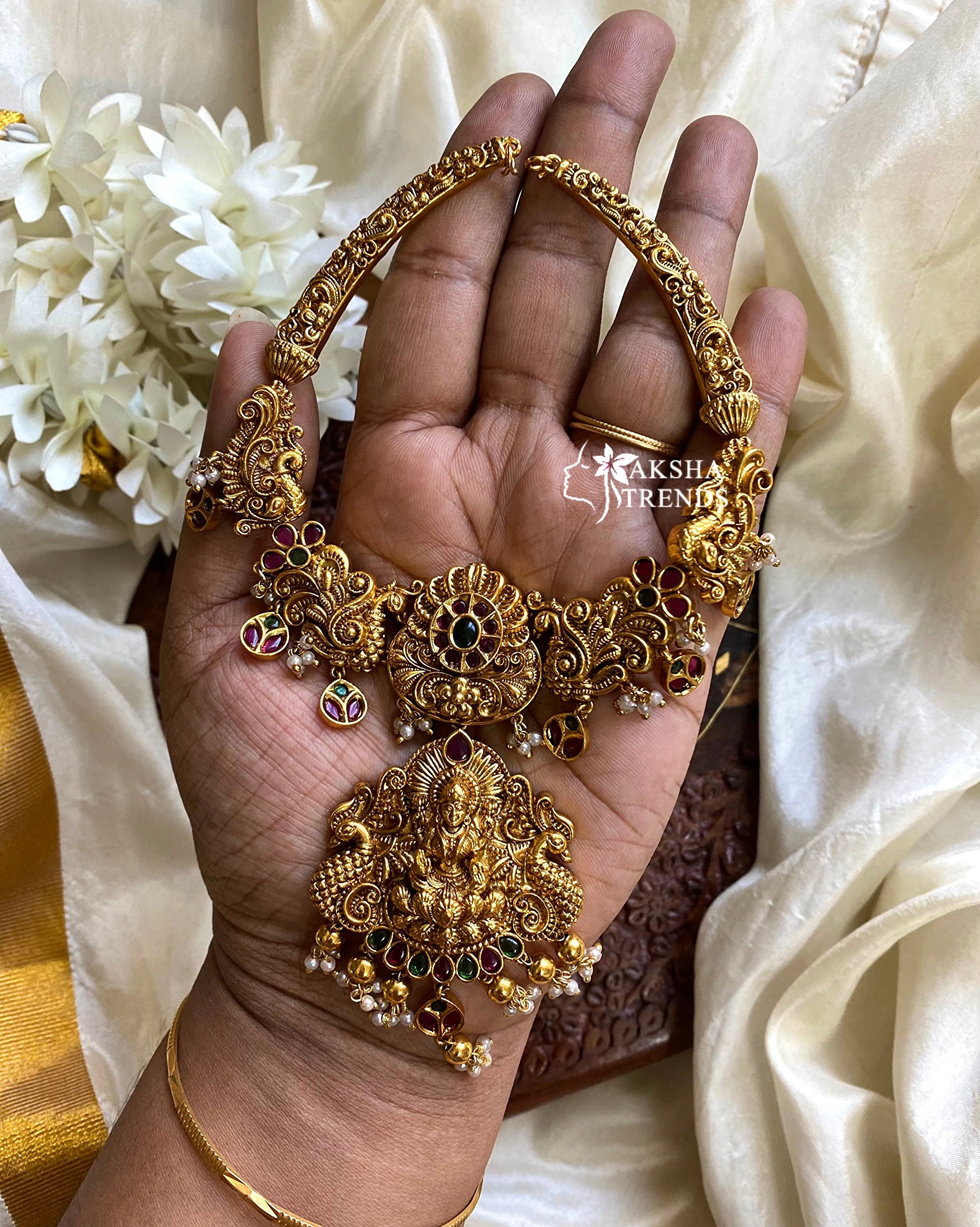 Nagas Bridal Necklace -Real gold Inspired Aksha Trends