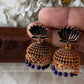 Antique Lotus Jhumka -small Aksha Trends