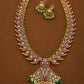 Premium jadau kemp necklace -Green Aksha Trends