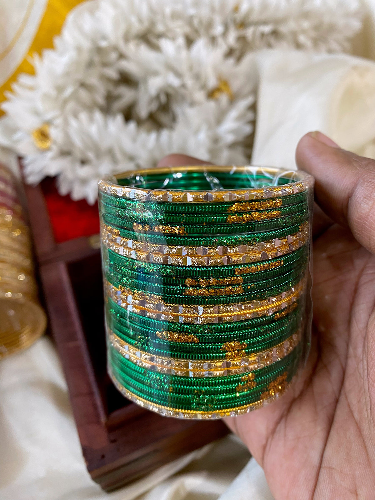 Kids Glitter fancy bangles (24pc) Aksha Trends