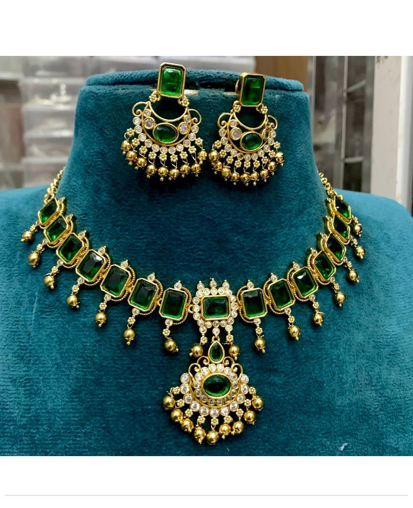 Palakka stone Necklace Aksha Trends