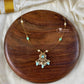 Invisible Necklace -floral blue Aksha Trends