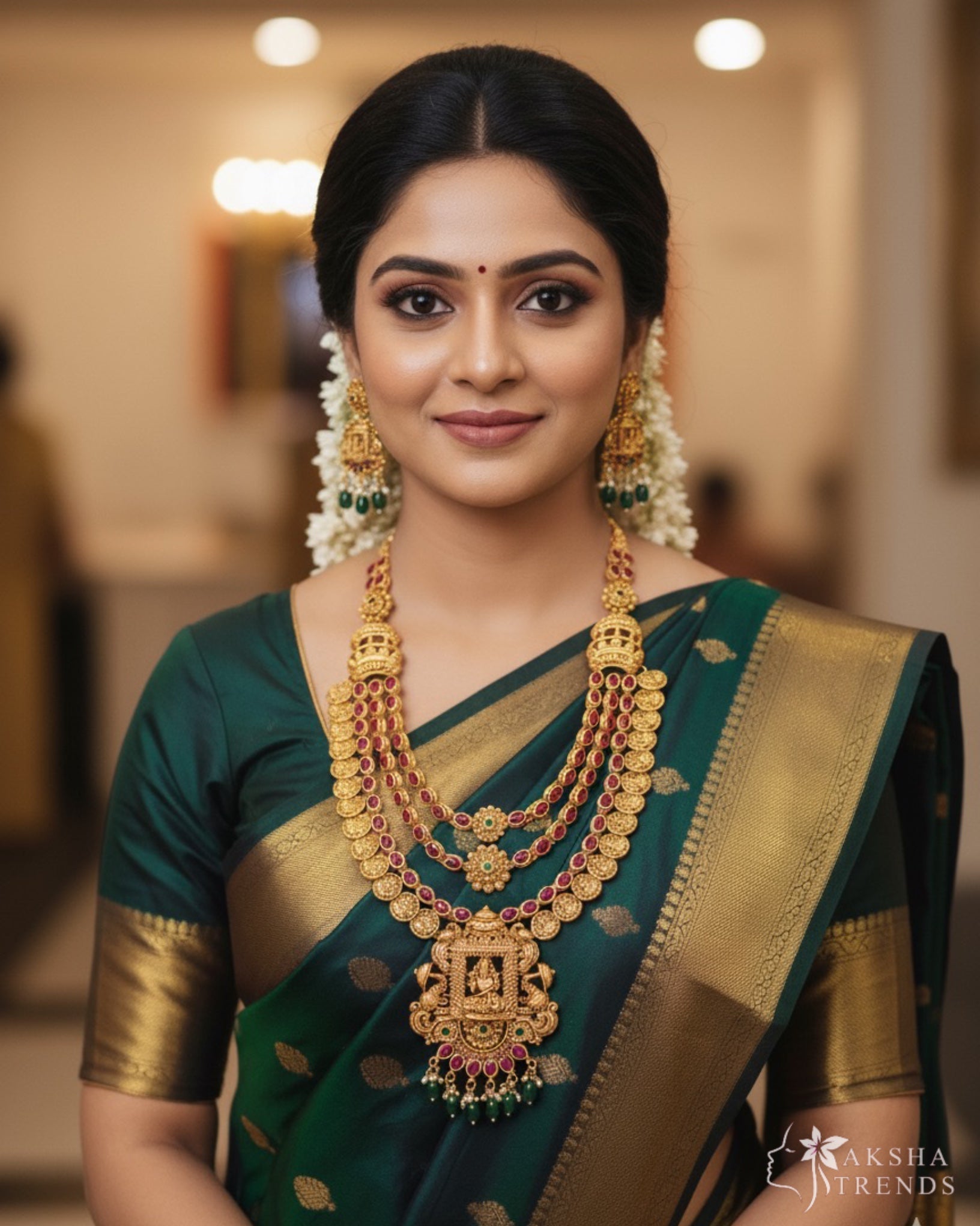 Antique Bridal layer haram Aksha Trends