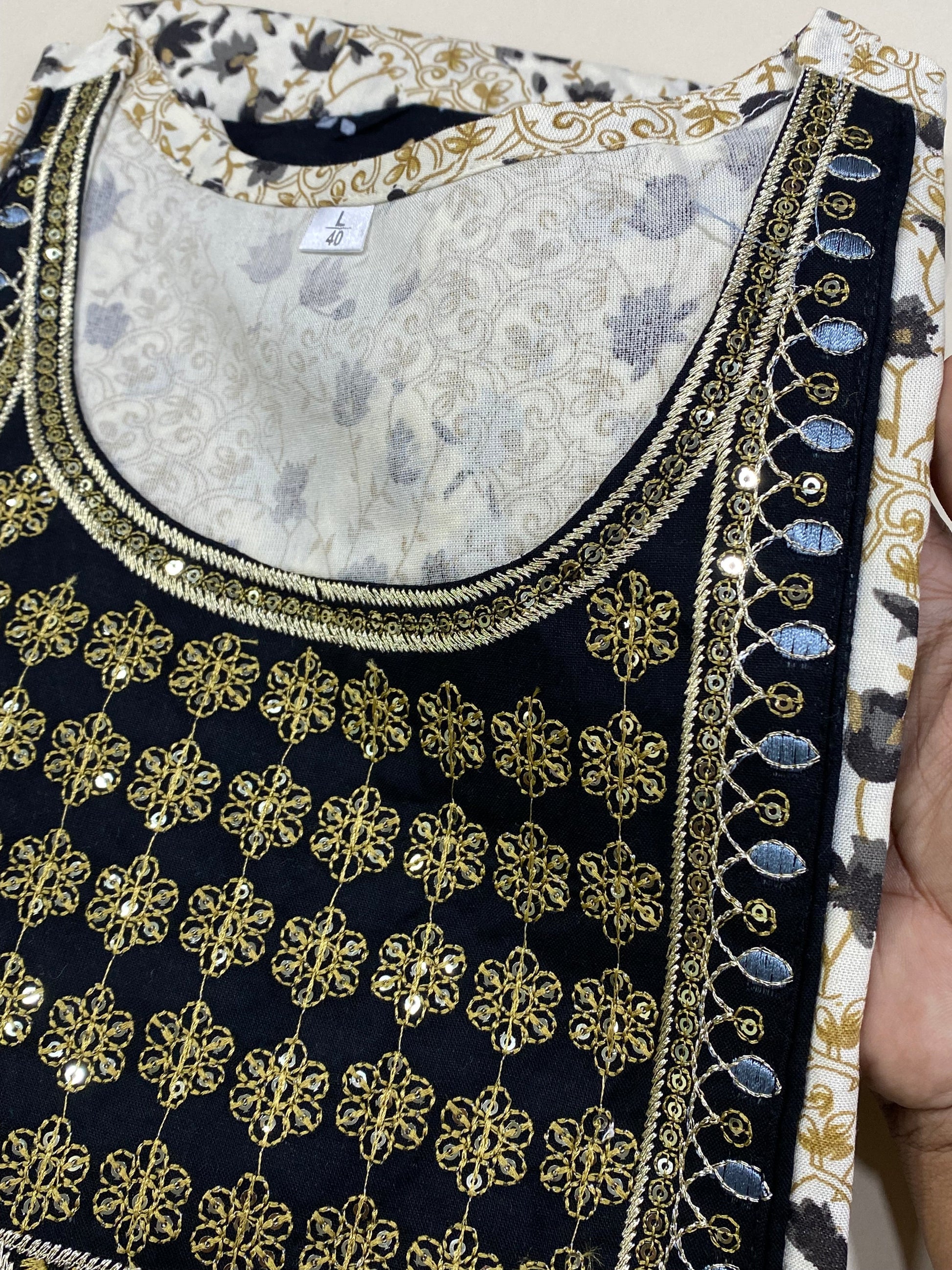 Cotton Anarkali flair Kurti Aksha Trends