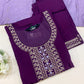 Cotton Silk Kurti Set -Purple Aksha Trends