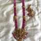 Lakshmi purple bead haram Aksha Trends
