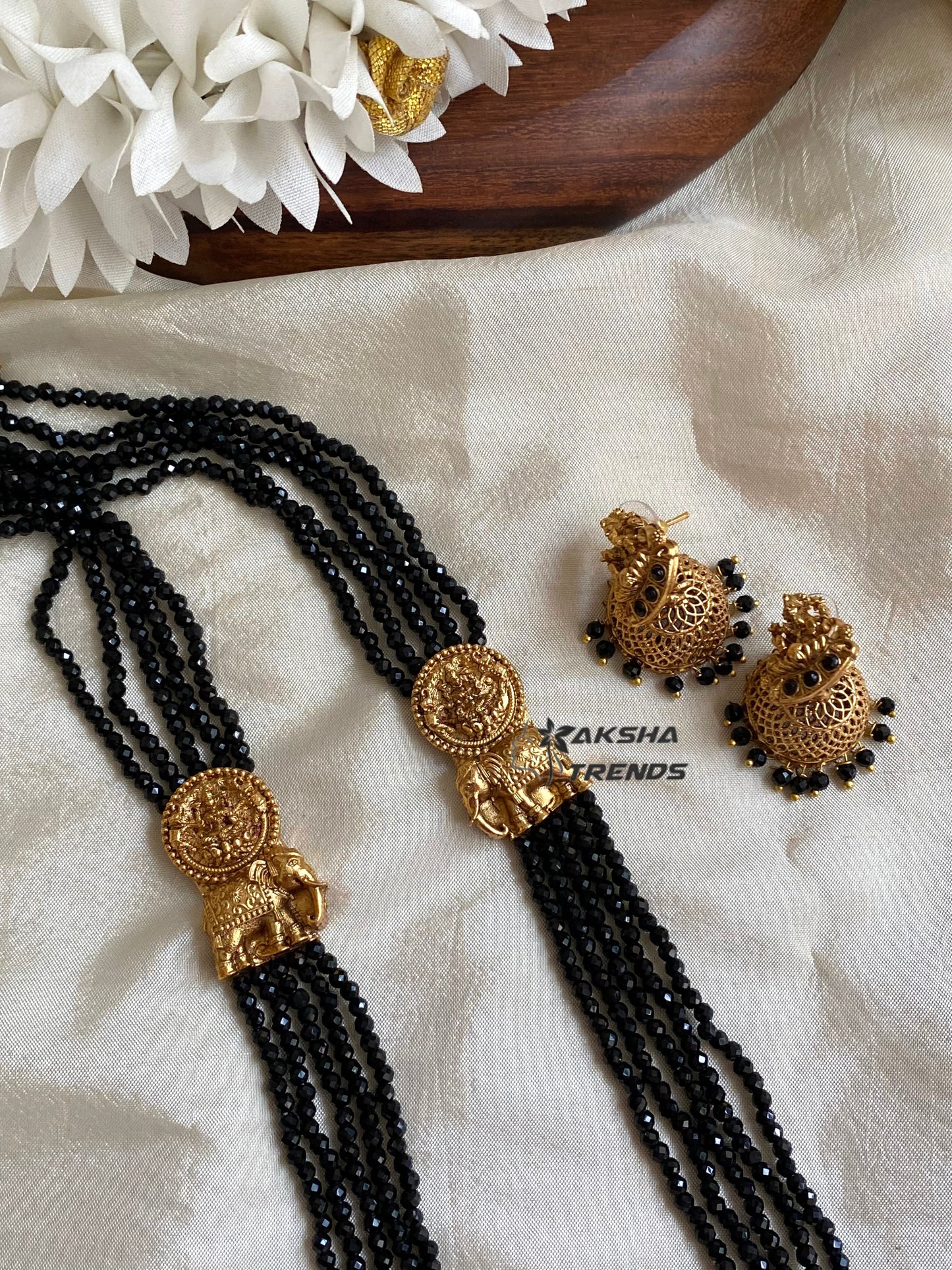 Elephant Beads haram -Black
