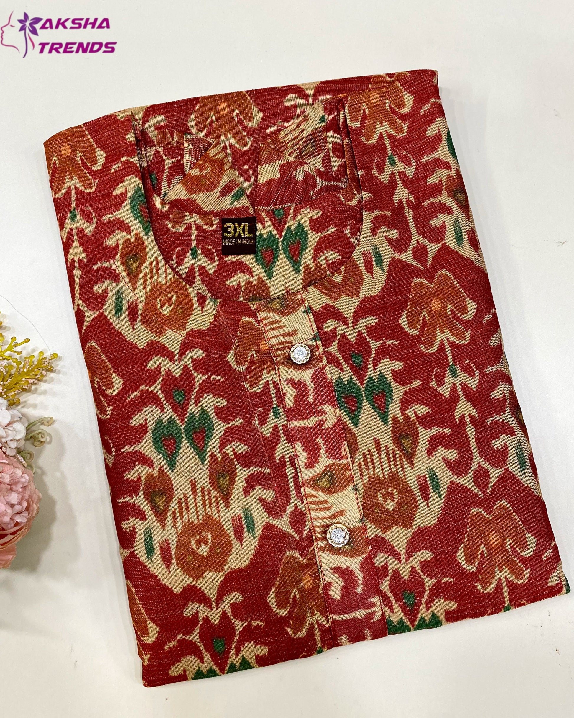 Tissue Silk Kurtis Aksha Trends