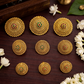 Premium brass gold Jadai billa (9pc) Aksha Trends