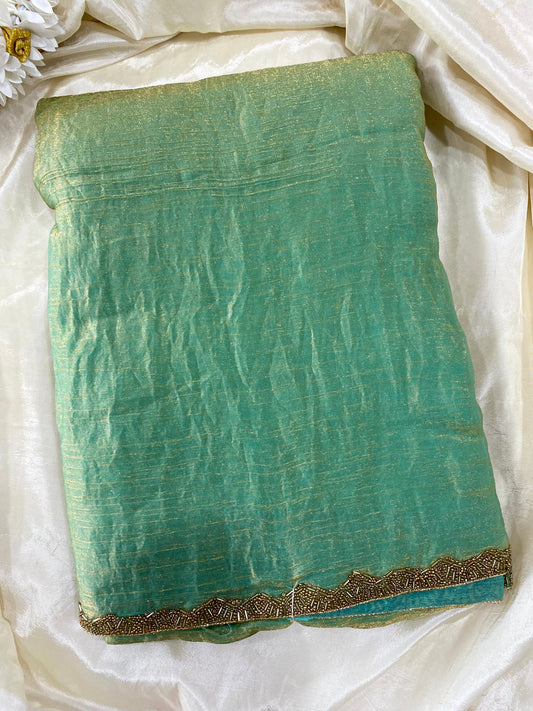 Space Silk -Pastel Green Aksha Trends