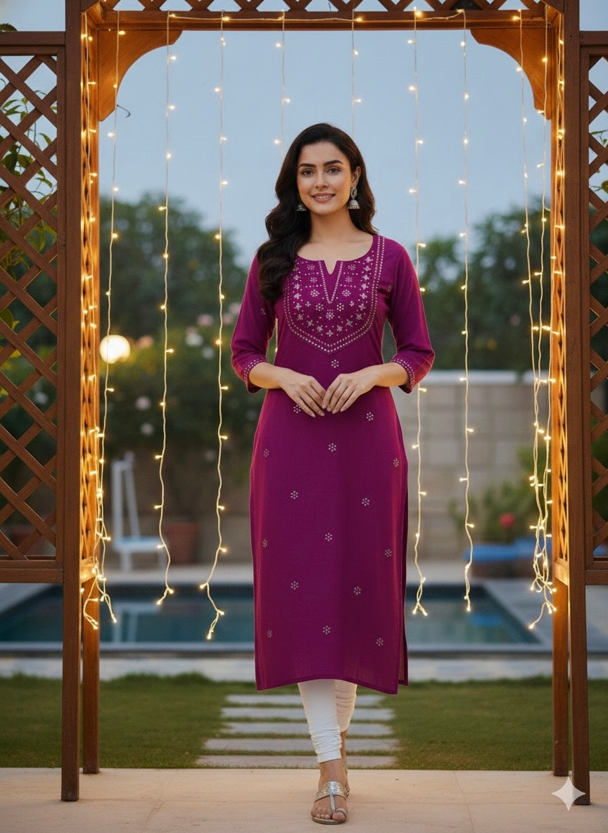 Soft Silk Kurti (XL) Aksha Trends