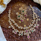 2 layer diamond Floral Necklace Aksha Trends