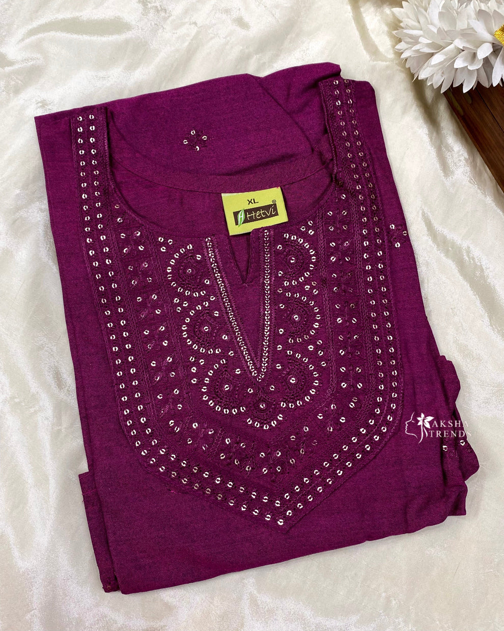 Soft Silk Kurti (XL) Aksha Trends 