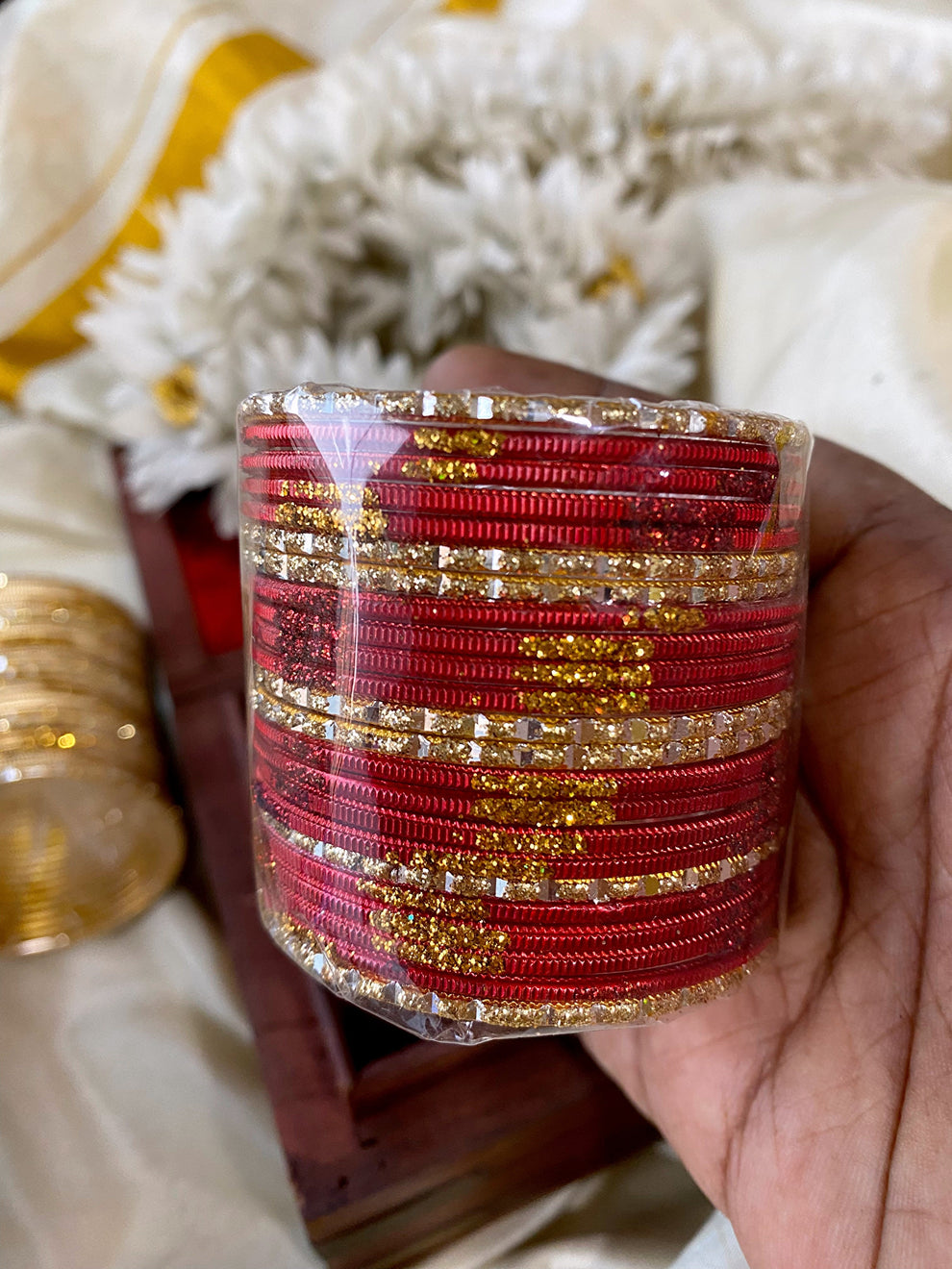 Kids Glitter fancy bangles (24pc) Aksha Trends 