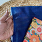Khadi Cotton Saree -Blue Aksha Trends