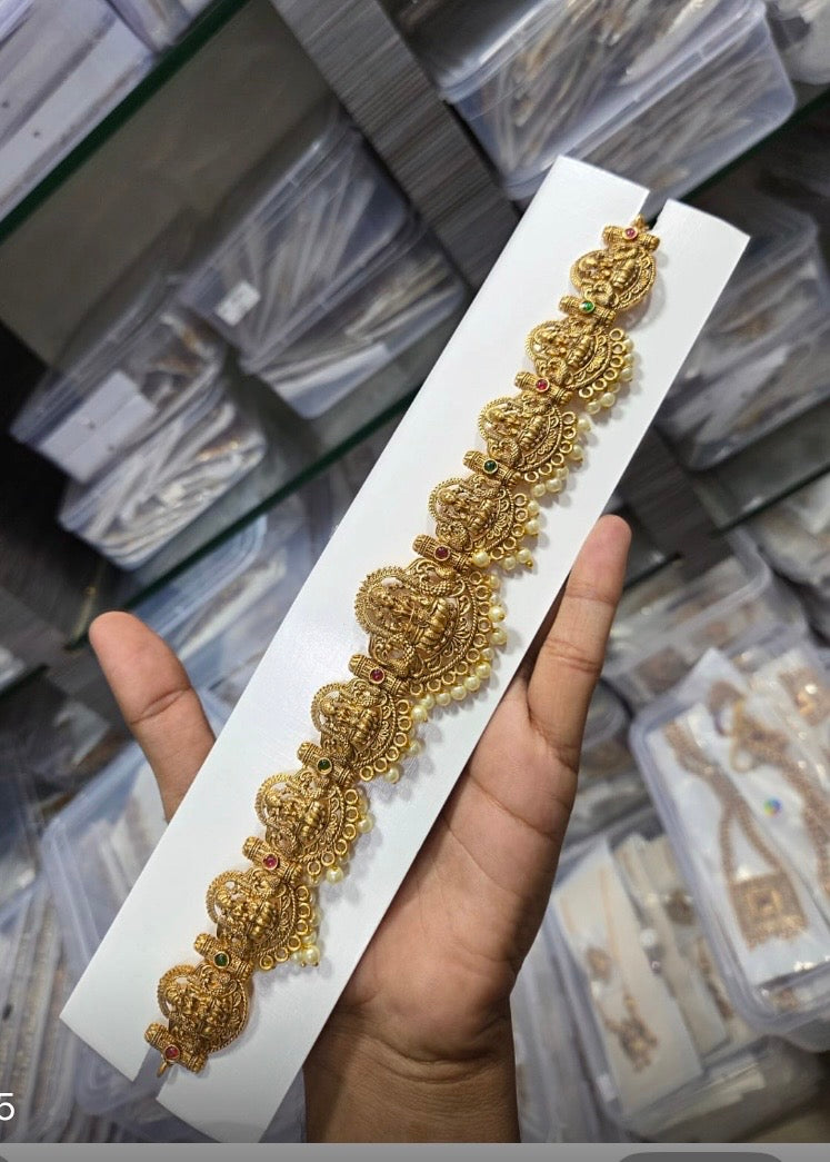 lakshmi Bridal Hip Chain -Pearl Aksha Trends