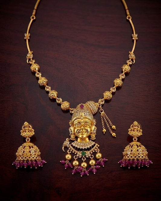 Andal diamond necklace Aksha Trends