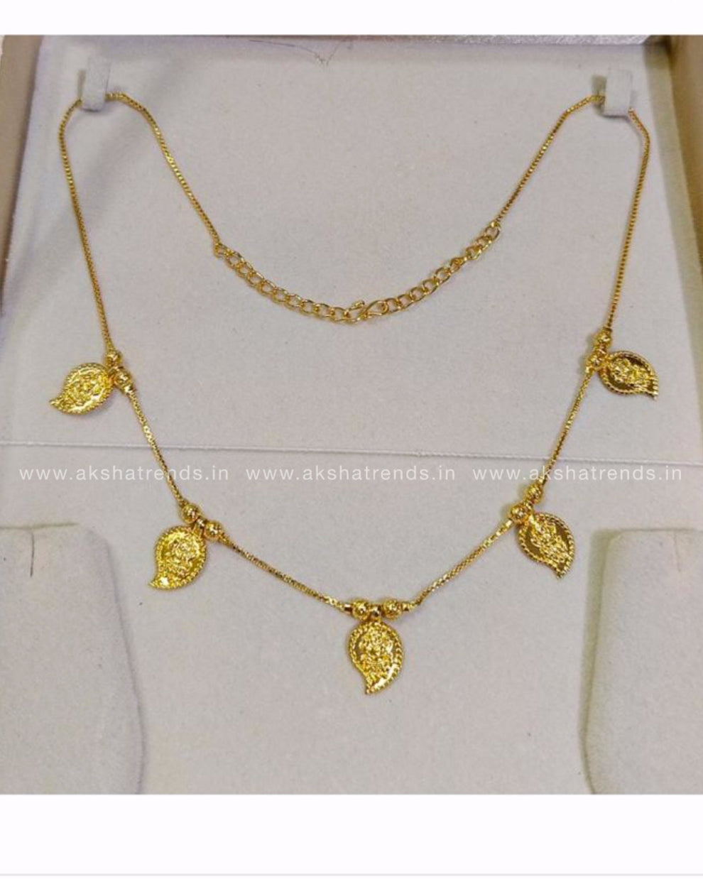 Golden Manga Necklace Aksha Trends 